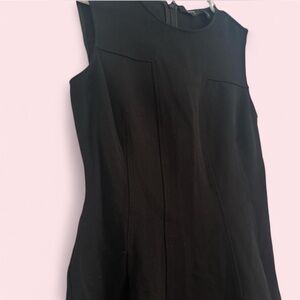 Theory Black Mini fit and flare Dress